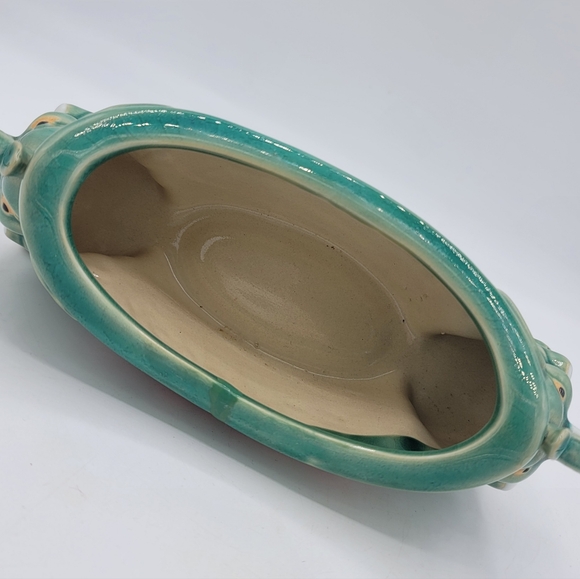 Green Elephant Feng Shui Prosperity Planter Celadon Glazed Vintage Ceramic - Picture 12 of 16